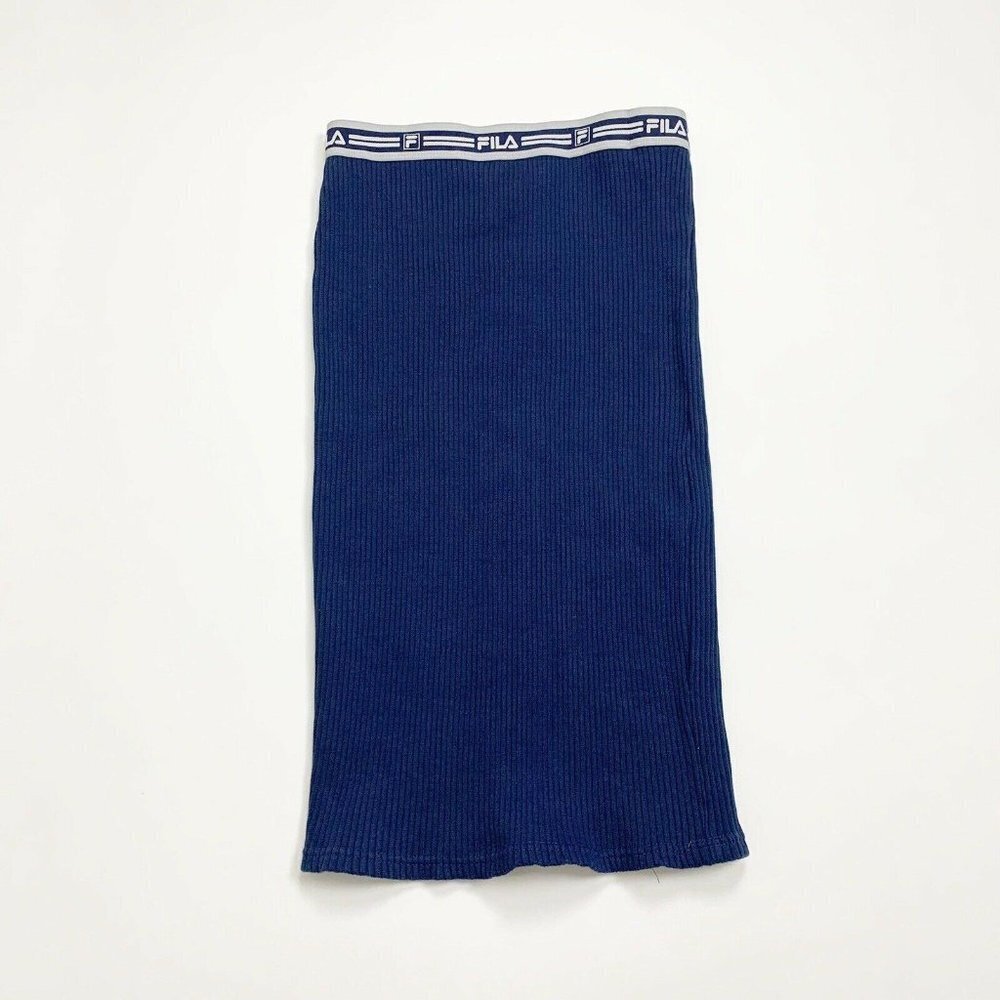 Barney’s New York X Fila Navy Blue Bodycon Skirt